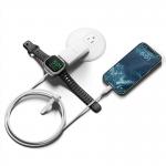 Incarcator wireless Nomad compatibil cu Apple Watch, 100W,  Lungime 1.5m, 2xUSB-C, Alb 7 - lerato.ro